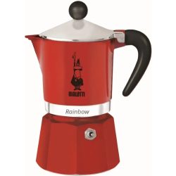 Bialetti Rainbow kotyogós kávéfőző 1 adag, piros