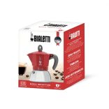 Bialetti Moka Induction kotyogós kávéfőző 4 adag, piros