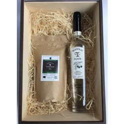   Szemes kávé ajándékcsomag Panyolai fekete cseresznye pálinkával 8.