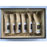 Szemes kávé ajándékcsomag fa díszdobozban 25.