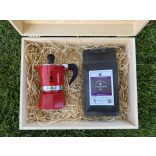 Szemes kávé ajándékcsomag egyszemélyes Bialetti Rainbow kotyogóval