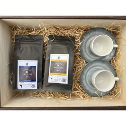   Szemes kávé ajándékcsomag 2db Sola Vulcan 90ml csészével